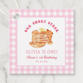 Girl Short Stack Pannenkoek Ontbijt Verjaardagsfee Bedankjes Labels