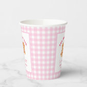 Girl Short Stack Pannenkoek Ontbijt Verjaardagsfee Papieren Bekers (Links)