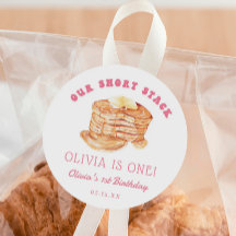 Girl Short Stack Pannenkoek Ontbijt Verjaardagsfee