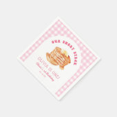 Girl Short Stack Pannenkoek Ontbijt Verjaardagsfee Servet (Hoek)
