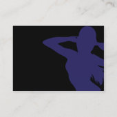 Girl silhouette - Chubby Visitekaartje (Achterkant)
