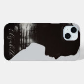 Girl Silhouette Schilderachtig monochrome fotograf Case-Mate iPhone Case (Achterkant (horizontaal))