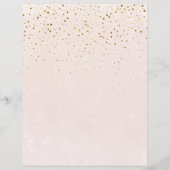 Girl Simple Elephant Balloon Baby shower Menu (Achterkant)