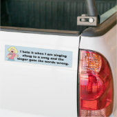 Girl Singer Bumpersticker (Op Truck)