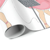 Girl Singing Cadeaupapier (Rol Hoek)