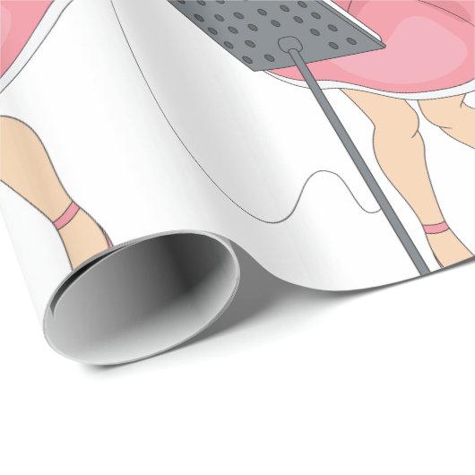 Girl Singing Cadeaupapier (Rol Hoek)