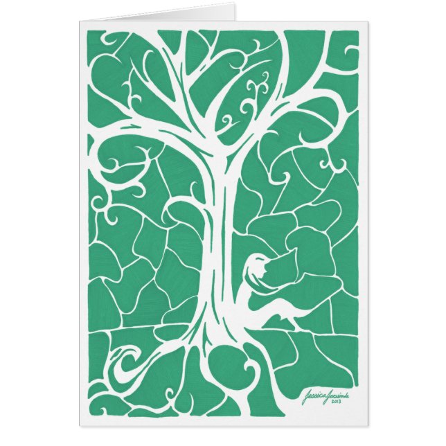 Girl Sitting by Swirling Tree v.3 (Voorkant)