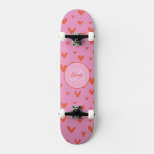 Girl Skateboard Monogram en naam