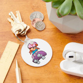 Girl Skateboarder Sleutelhanger