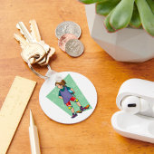 Girl Skateboarder Sleutelhanger
