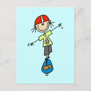 Girl Skateboarder Tshirts en Gifts Briefkaart