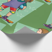 Girl Skateboarder Wrapping Paper Cadeaupapier