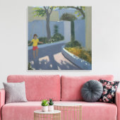 Girl Skipping Santorini 2002 Canvas Afdruk (Insitu (Woonkamer))