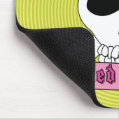 Girl Skull en Crossbones Mousepad Muismat (Hoek)