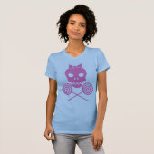 Girl Skull Pink T-shirt (Voorkant volledig)