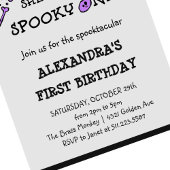 Girl Skull Spooky 1 Halloween 1 verjaardag Kaart