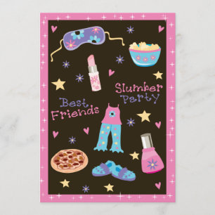 Girl Slumber Party Kaart