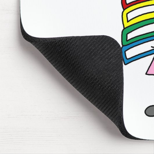 Girl Smart omdat ik lees Muismat (Hoek)