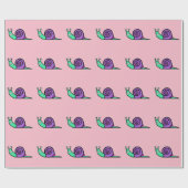Girl Snail Cadeaupapier (Vlak)