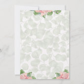 Girl Snake verjaardagsuitnodiging Kaart (Achterkant)