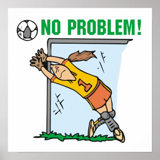 Girl Soccer Goalie T-shirts en Gifts Poster (Voorkant)