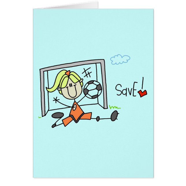 Girl Soccer Goalie Tshirts en Gifts (Voorkant)