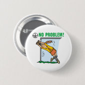 Girl Soccer Goalie Tshirts en Gifts Ronde Button 5,7 Cm (Voorkant /achterkant)