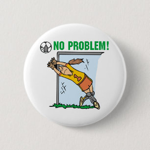 Girl Soccer Goalie Tshirts en Gifts Ronde Button 5,7 Cm
