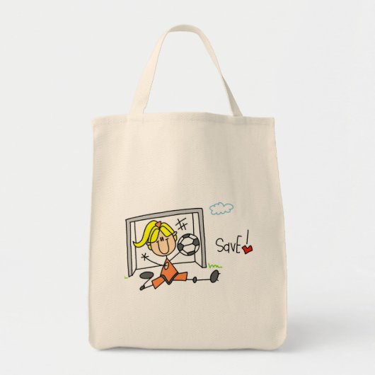 Girl Soccer Goalie Tshirts en Gifts Tote Bag (Voorkant)