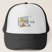 Girl Soccer Goalie Tshirts en Gifts Trucker Pet (Voorkant)