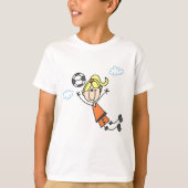 Girl Soccer Jump Tshirts en Gifts (Voorkant)