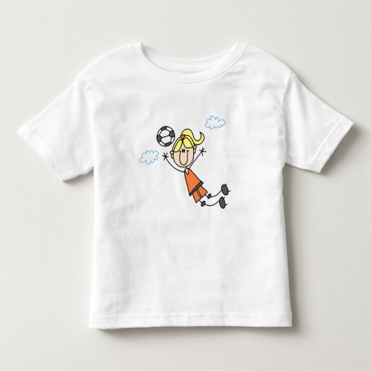 Girl Soccer Jump Tshirts en Gifts (Voorkant)