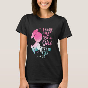 Girl Soccer Player Team Cleats Mam Goalie Captai T-shirt
