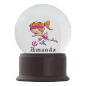 Girl Soccer Sneeuwbol (Achterkant)