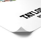 Girl Soccer Team Sports Custom Photo Collage Poster (Hoek)