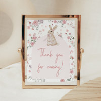 Girl Some Bunny Baby shower Bedankt voor je komst