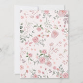 Girl Some Bunny Baby shower Invitation Kaart (Achterkant)