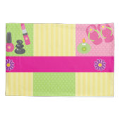 Girl Spa Birthday Party Guest Favor Kussensloop (Achterkant)