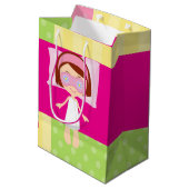 Girl Spa Birthday Party Guest Favor Medium Cadeauzakje (Achterkant Gekanteld)