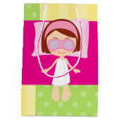 Girl Spa Birthday Party Guest Favor Medium Cadeauzakje (Achterkant)