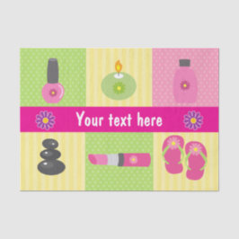 Girl Spa Birthday Party Tissuepapier