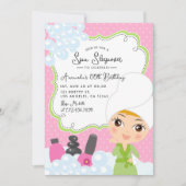 Girl Spa Birthday Party uitnodiging (Voorkant)