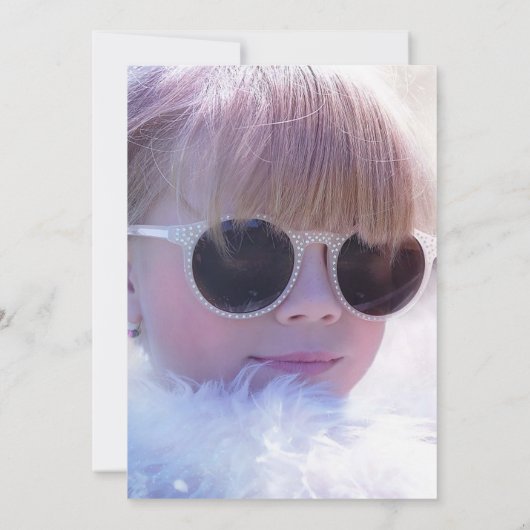 Girl Spa Birthday Party uitnodiging (Achterkant)