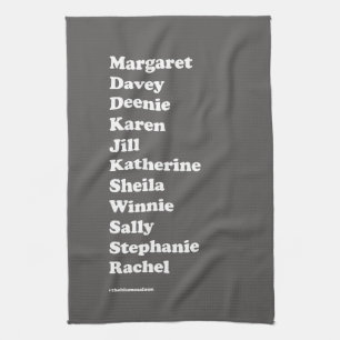 Girl Squad Tea Towel (grijs) Theedoek