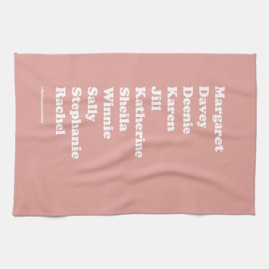 Girl Squad Tea Towel (roze) Theedoek (Horizontaal)