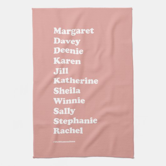 Girl Squad Tea Towel (roze) Theedoek (Verticaal)