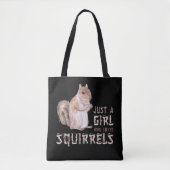 Girl Squirrel Lover Tote Bag (Voorkant)
