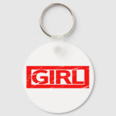 Girl Stamp Sleutelhanger (Voorkant)