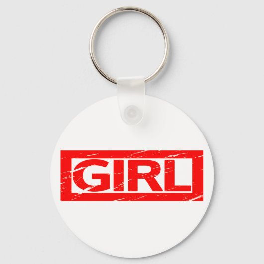 Girl Stamp Sleutelhanger (Voorkant)