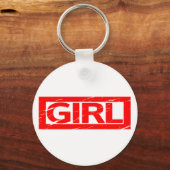 Girl Stamp Sleutelhanger (Achterkant)